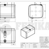 Kraftstofftank für Scania 500L 690x740x1055 - 1888933